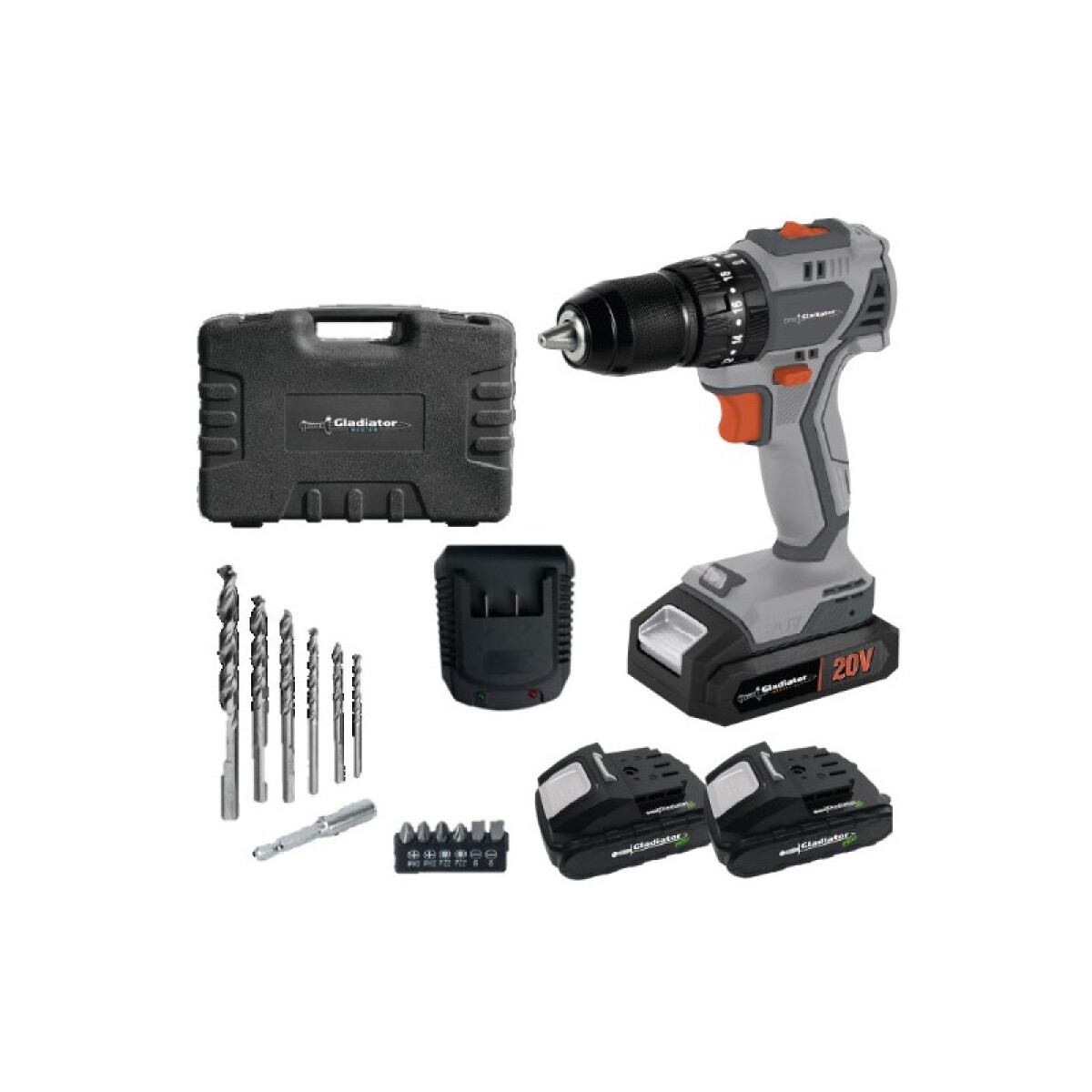 TALADRO PERCUTOR 20V BRUSHLESS 45NM 13MM 2BAT 