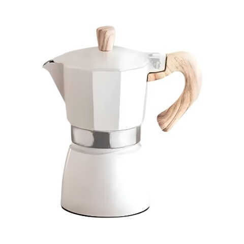 Cafetera Expresso Tipo Italiana 6 pocillos / Blanco
