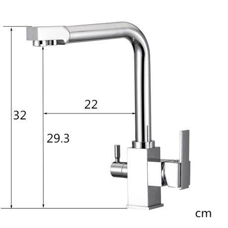 Purificador Bajo Mesada con Grifo de 3 VÍAS Deluxe HIP