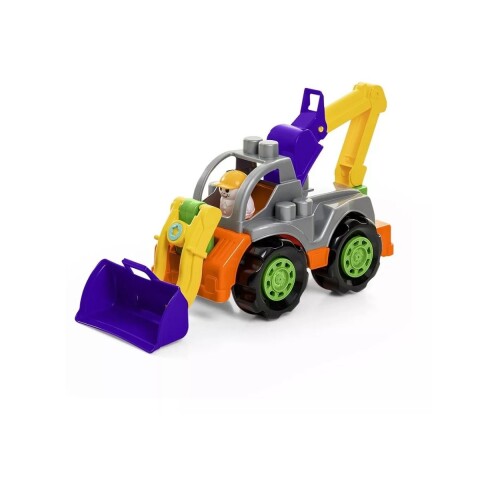Juguete Tractor con retro excavadora Juguete Tractor con retro excavadora