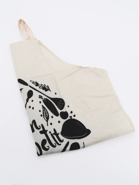 DELANTAL PRINT BON APPETIT NATURAL