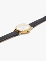 Reloj Redondo Pulsera Con Textura negro