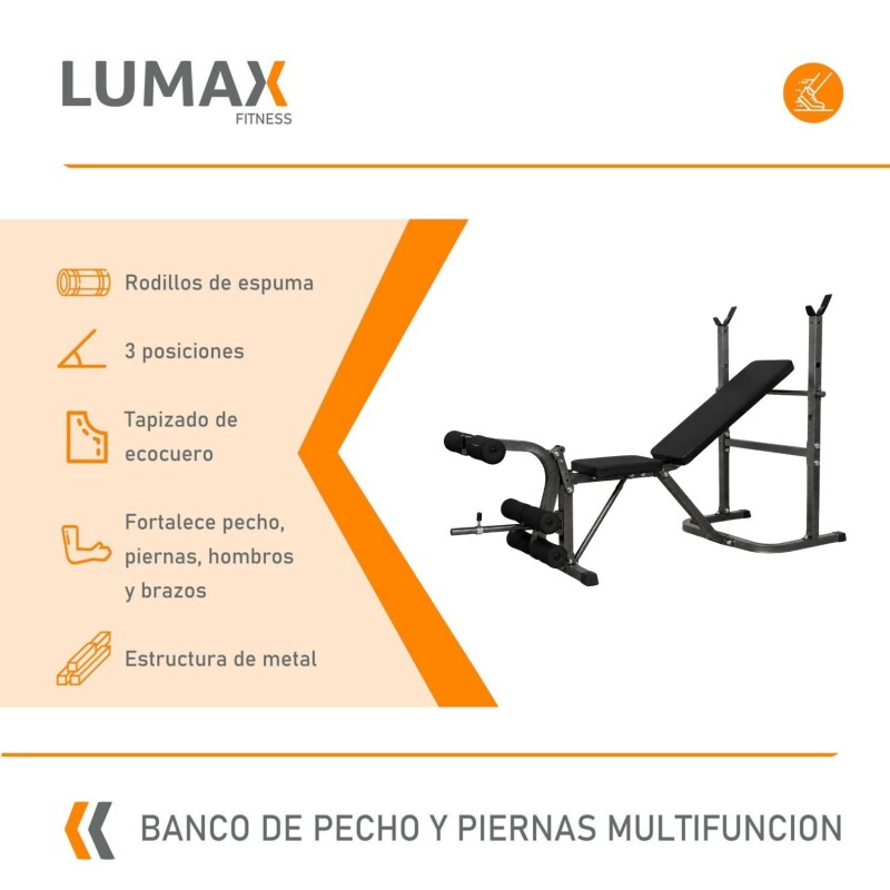 Banco para Pecho y Piernas Completo Banco para Pecho y Piernas Completo