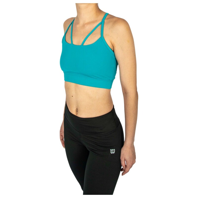 Top Deportivo Mujer en Lycra Wilson Turquesa Turquesa