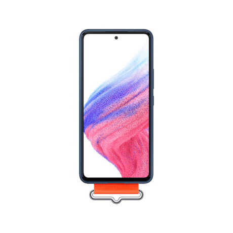 Silicone Cover con correa para Galaxy A53 Silicone Cover con correa para Galaxy A53