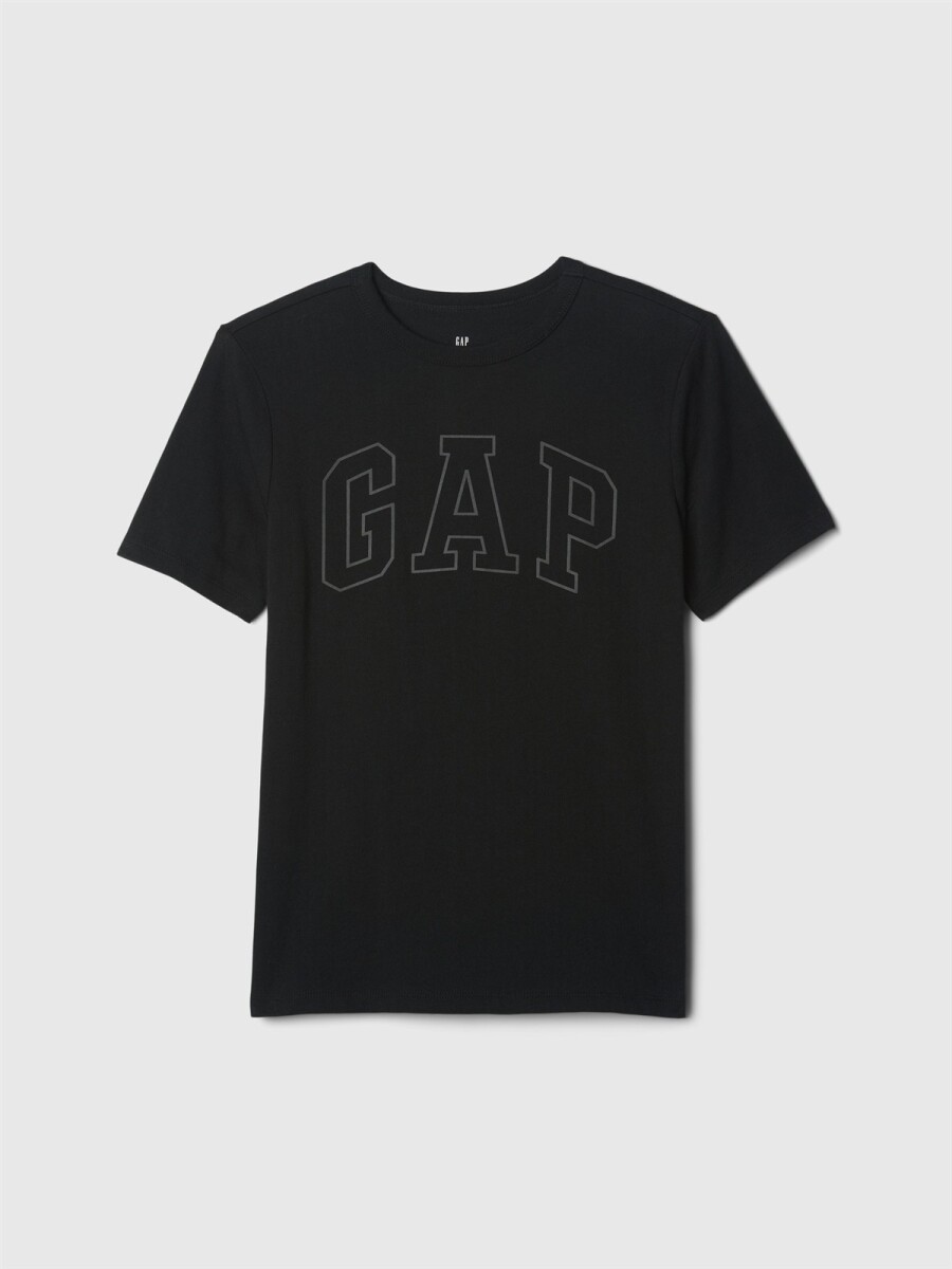 Remera Logo Gap Niño - True Black 