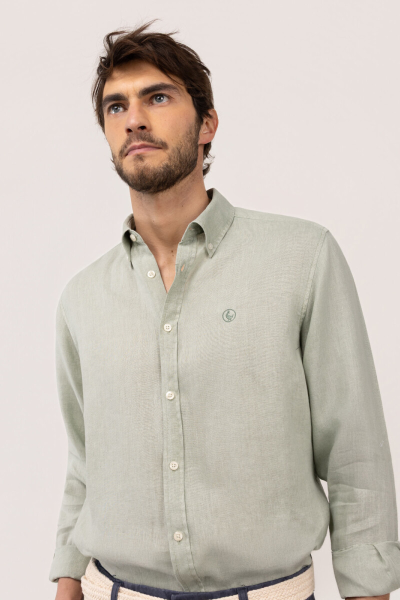 Camisa Lino Verde