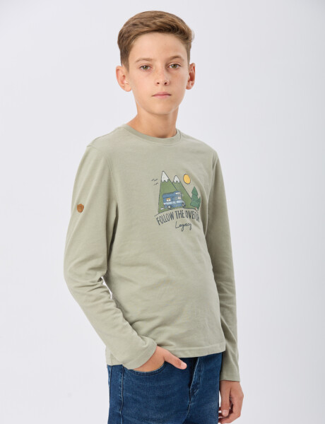 REMERA ESTAMPADA Verde