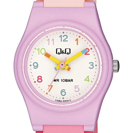 Reloj Q&q Análogo para niños rosa claro y oscuro