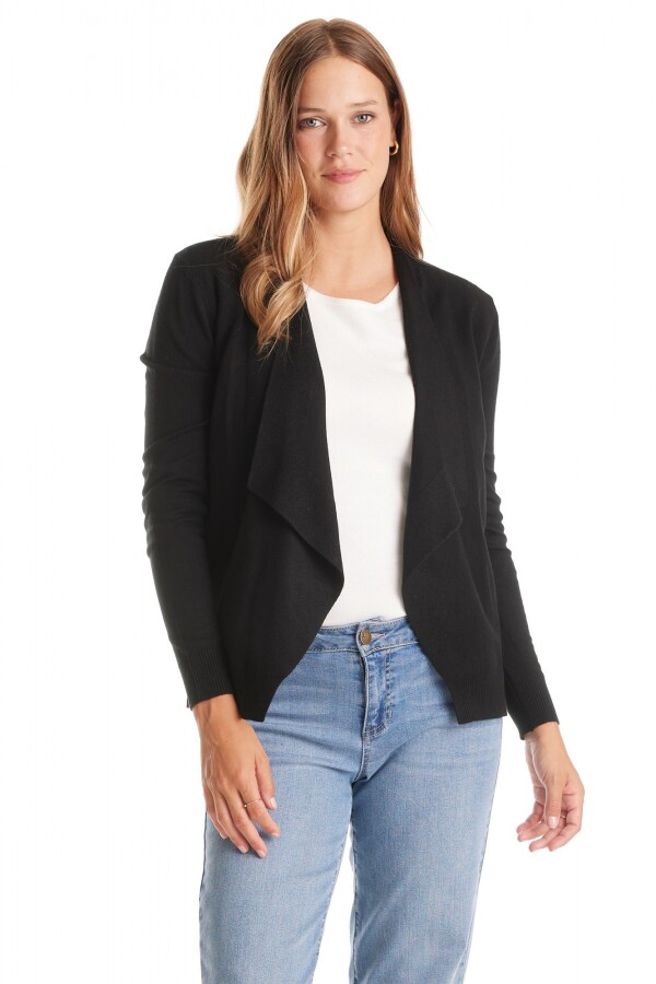 Cardigan Espalda Botones NEGRO