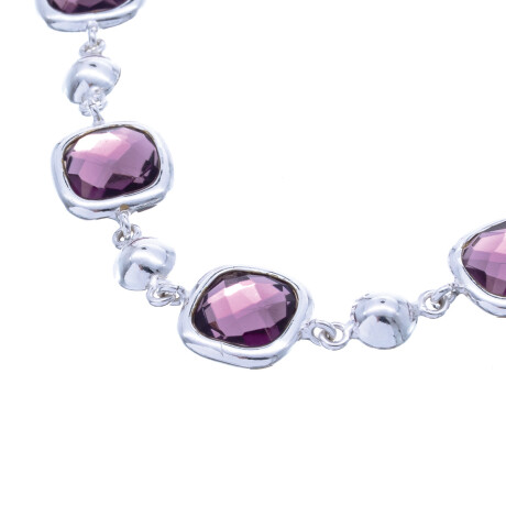 Gargantilla de Plata 925 con Amatista Gargantilla de Plata 925 con Amatista