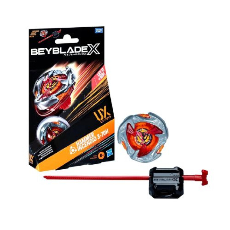 Hasbro Beyblade X Xtreme Trompo + lanzador - Rojo Hasbro Beyblade X Xtreme Trompo + Lanzador - Rojo