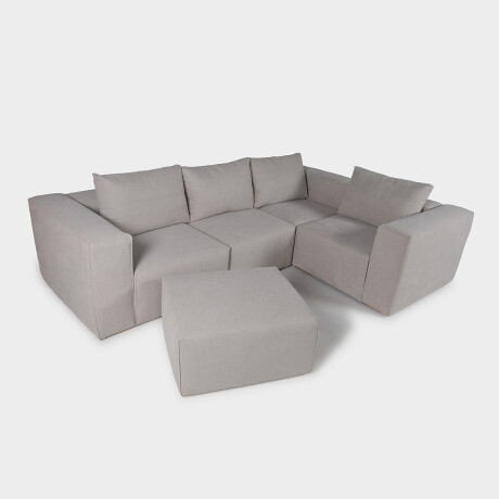 Rinconera Modular Trend (5 módulos) - Tela Microfibra FX5-341 (Arena)