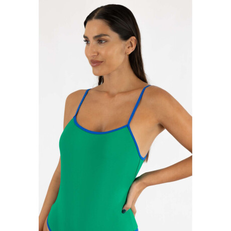 Malla paula liso Verde vibrante