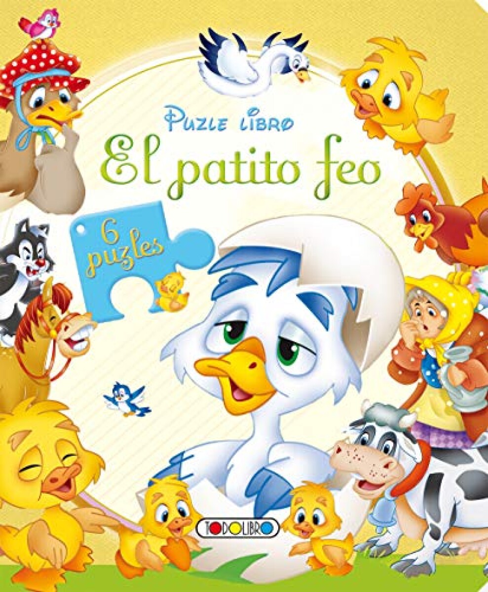 PUZZLE LIBRO - 6 PUZZLES - CLASICOS PATITO FEO 