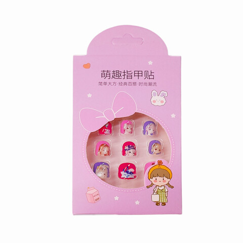 Uñas postizas con stickers Uñas Postizas Con Stickers
