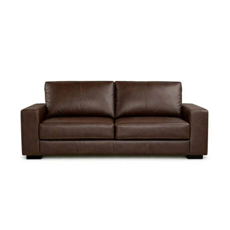 Sillon 3 cuerpos Como 100% Cuero Caramelo