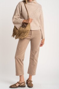 Polera Lana Beige Meñange