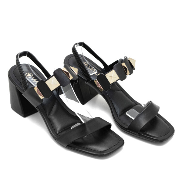 Sandalia VIA UNO Zapatos de Mujer - 857009 Negro