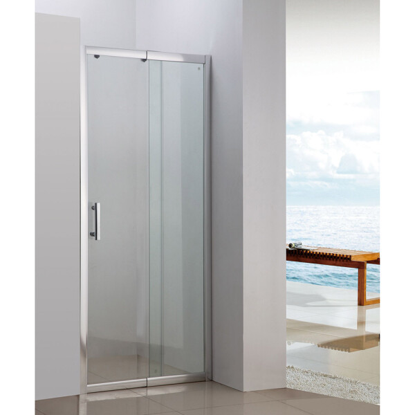 MAMPARA DE VIDRIO / ALUMINIO 150 A 164 X 185 CM Mampara De Vidrio / Aluminio 150 A 164 X 185 Cm