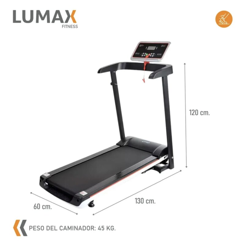 Caminador eléctrico plegable 2.0 HP modelo Ibiza Negro