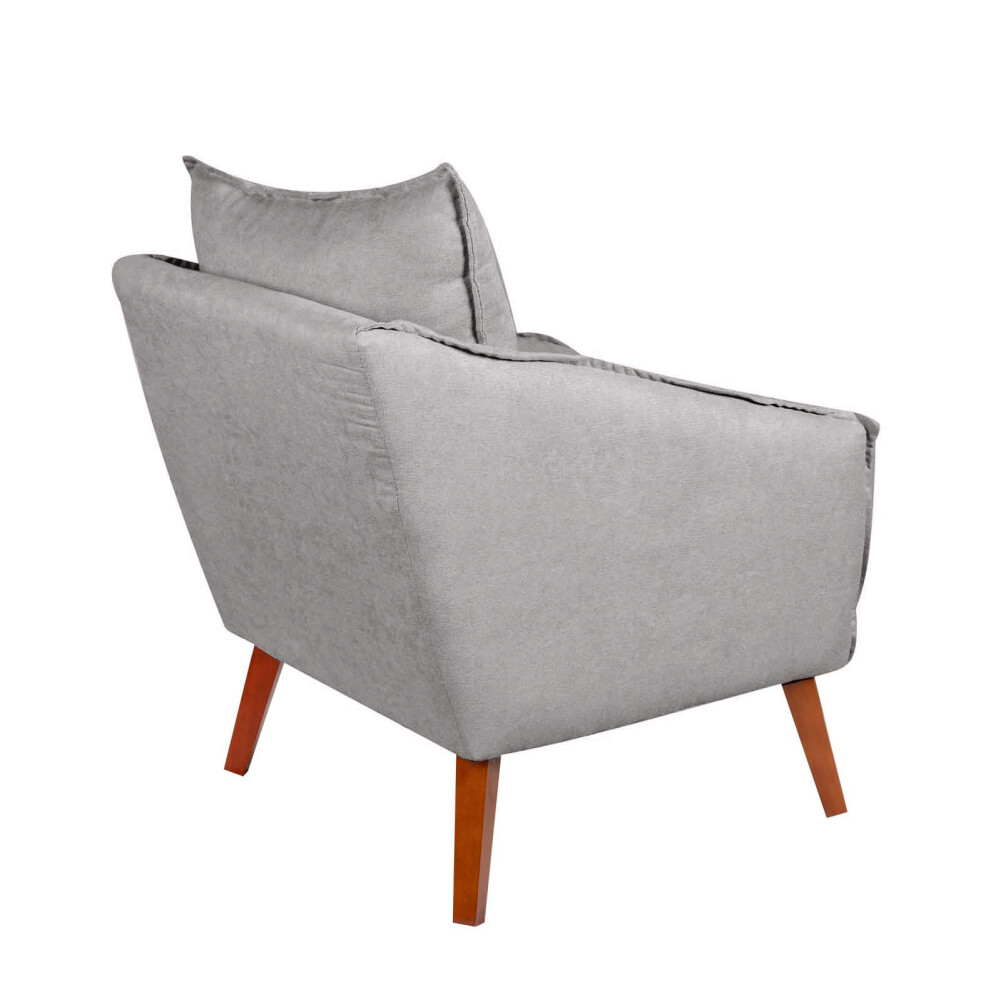 BUTACA TELA-Y-MADERA GRIS COLIN