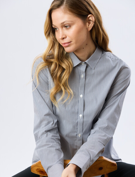 CAMISA RAYADA Negro