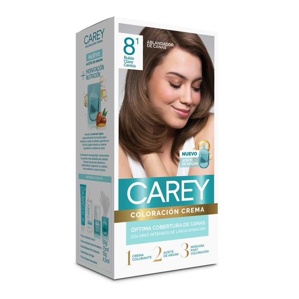 CAREY TINTURA KIT N.8.1 RUBIO C.CENIZA C