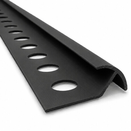 Perfil Guardacanto de PVC Reforzado 10mm Negro Perfil Guardacanto de PVC Reforzado 10mm Negro