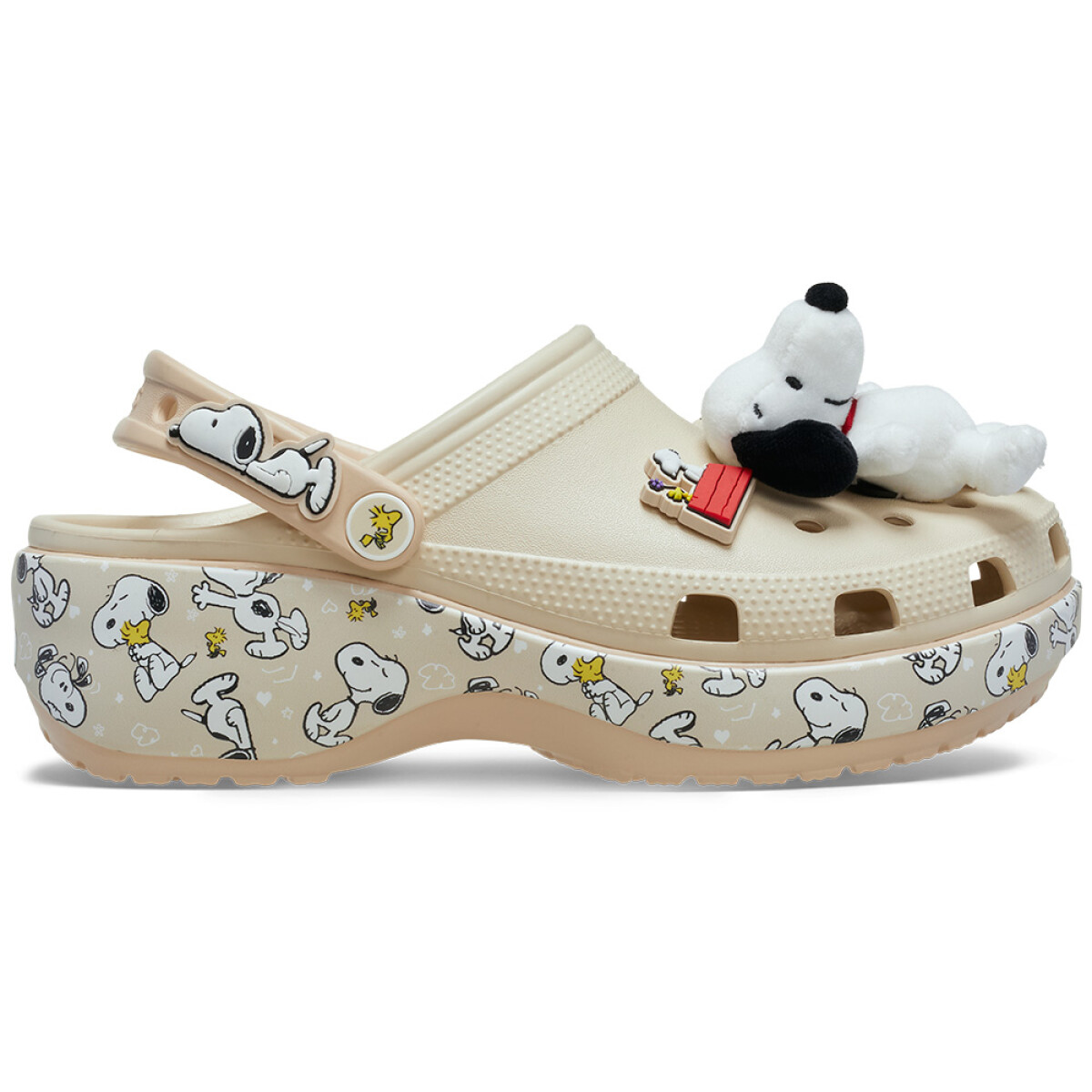 Plataforma Crocs Peanuts Classic Platform Clog W Mujer 