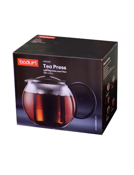 TETERA CON FILTRO 1LT 4TAZAS NEGRO ASSAM BODUM TETERA CON FILTRO 1LT 4TAZAS NEGRO ASSAM BODUM