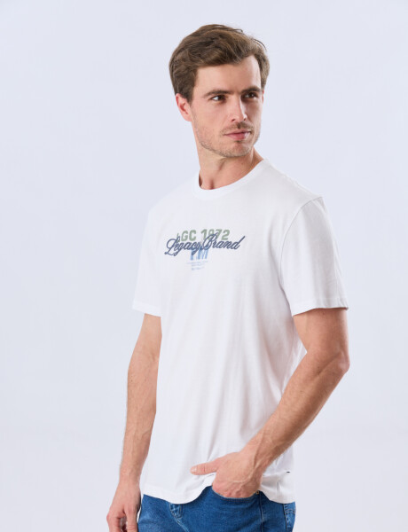 REMERA ESTAMPADA DE ALGODÓN Blanco