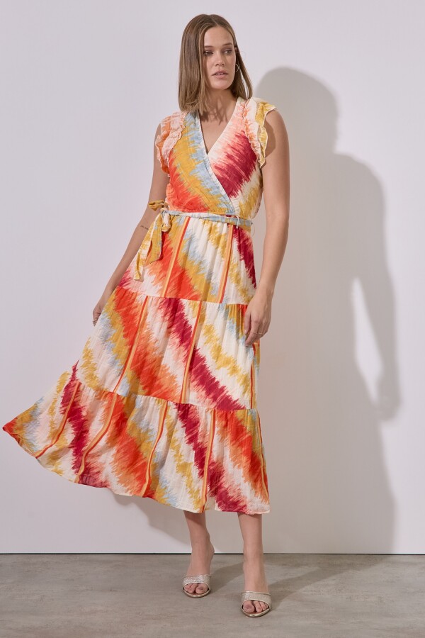 Vestido Sunset MULTI/ANARANJADO