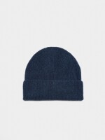 Gorro Canalado Con Dobladillo azul-marino