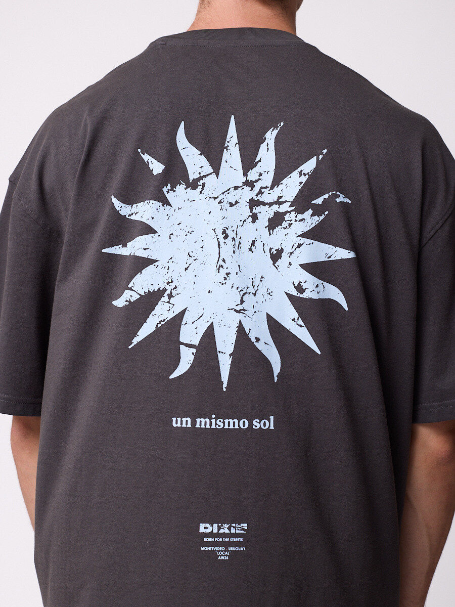 T-SHIRT ELEVION DIXIE Gris Oscuro