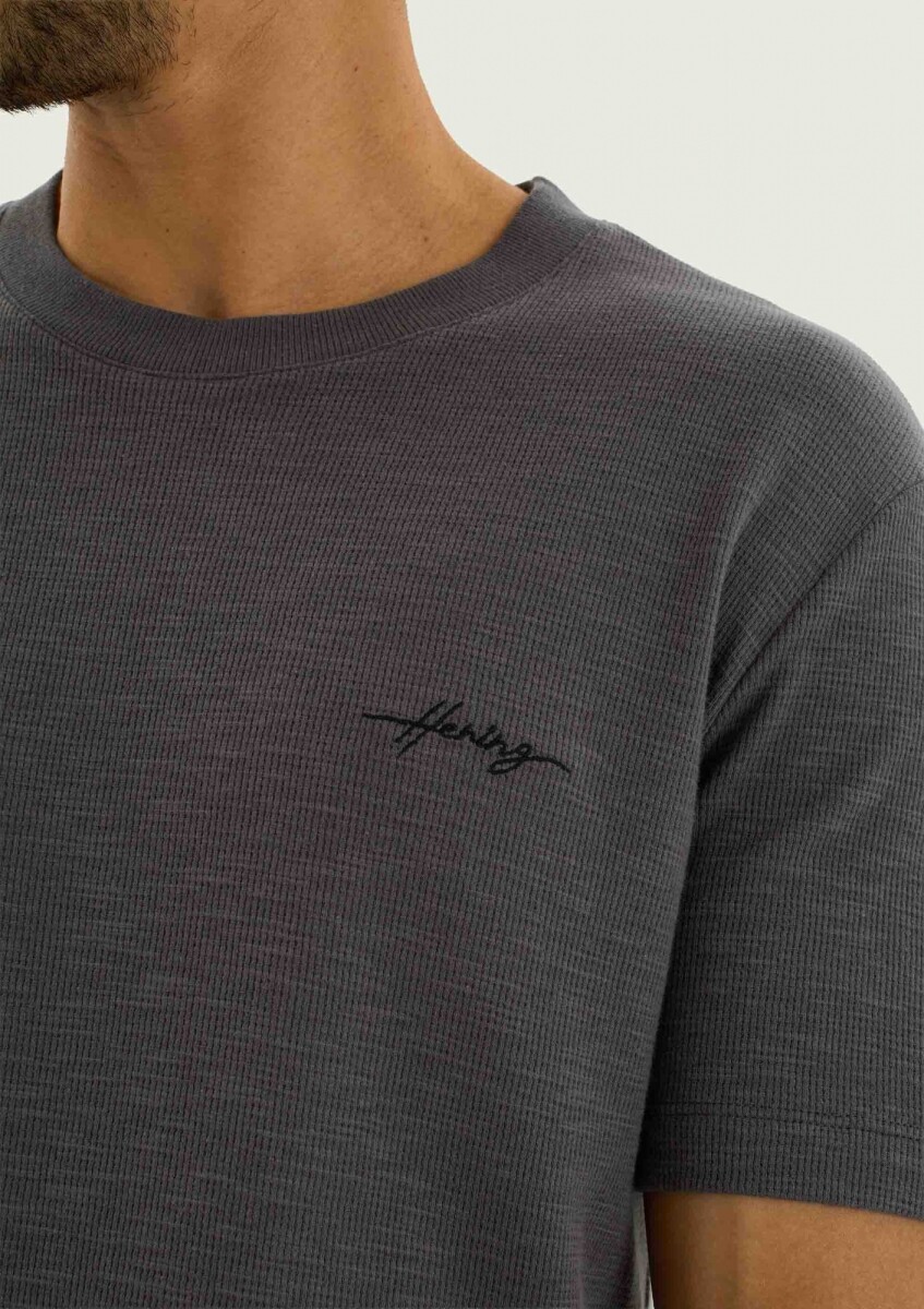 CAMISETA MANGA CORTA - GRIS 