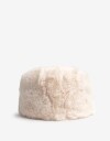 Sombreros invierno Gorro De Pelo Sintético - Blanco Crudo