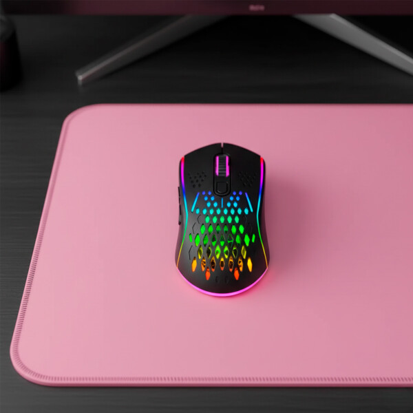 Mouse Gamer Inalambrico Xtrike Me 7 Boton 8000 Dpi Rgb Usb Color Negro