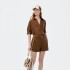 SHORTS FEM MARRON