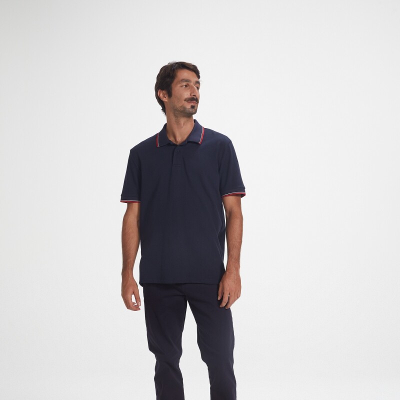 CAMISA POLO MM MASC AZUL ESCURO