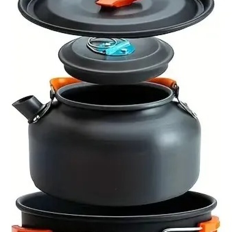 Set de Ollas de Camping 11 Piezas para 3 Personas Set de Ollas de Camping 11 Piezas para 3 Personas