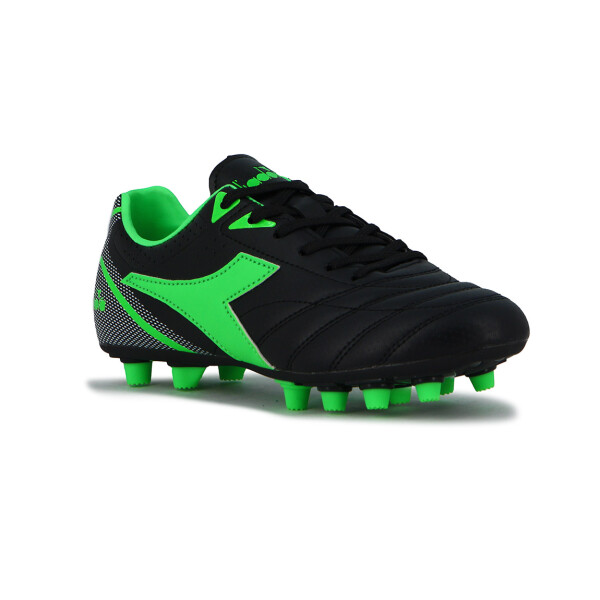 Zapato Futbol Tifosi Diadora Md Negro-verde Fluo