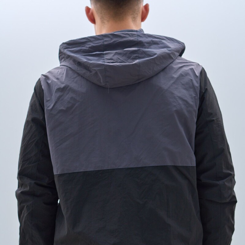 Campera Impermeable Oxx Absolut Black/gris