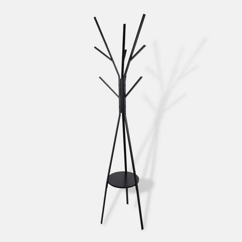 PERCHERO NEGRO 44.8X40X180CM Unica