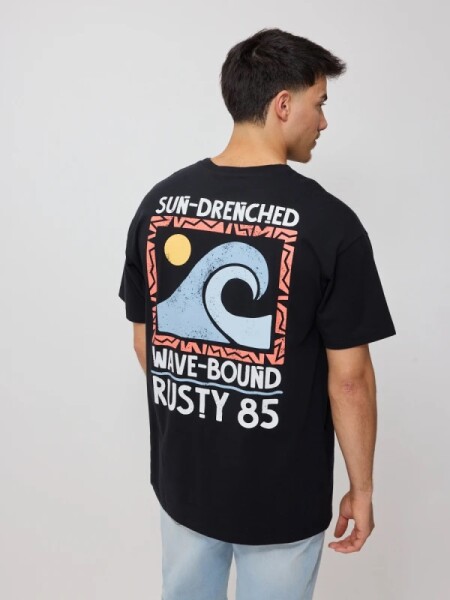 T-SHIRT RUSTY RAEL NEGRO