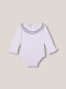 Body Con Cuello Bordado Blanco