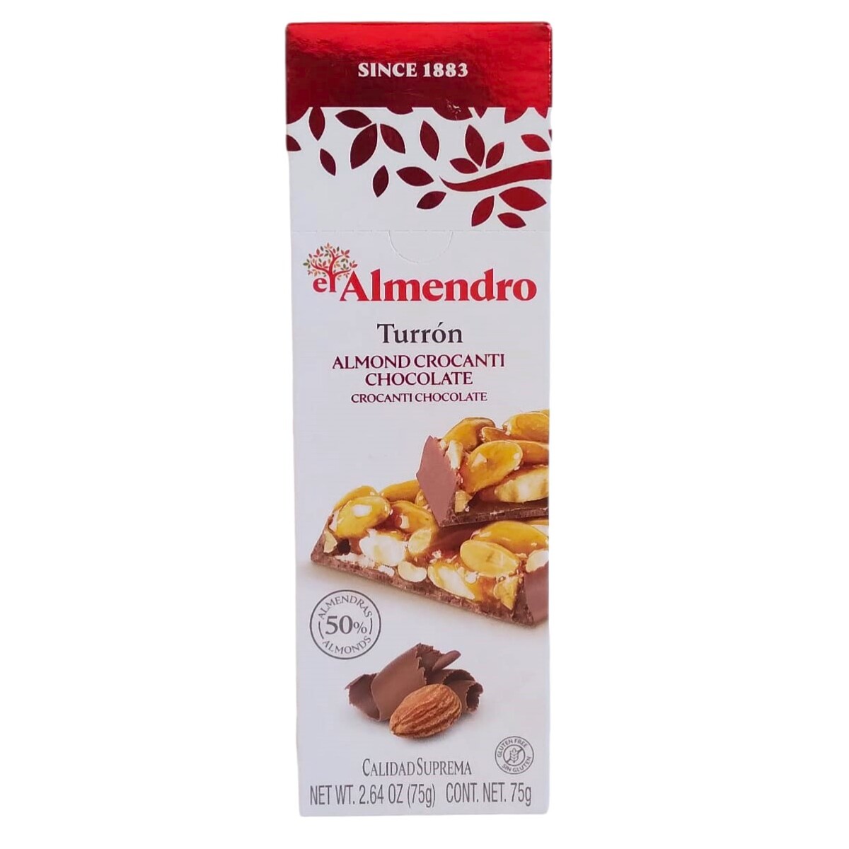 Chocolate con almendras crocante el Almedro 75g 