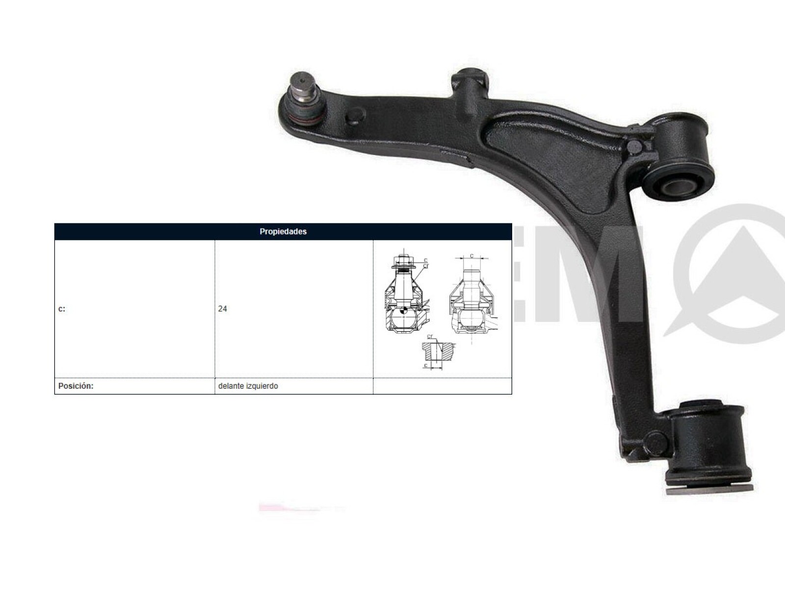 Parilla De Suspension Delantera Renault Master 04-25 Izq 