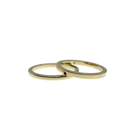 Par de alianzas de oro amarillo 18k AL4300 Par de alianzas de oro amarillo 18k AL4300