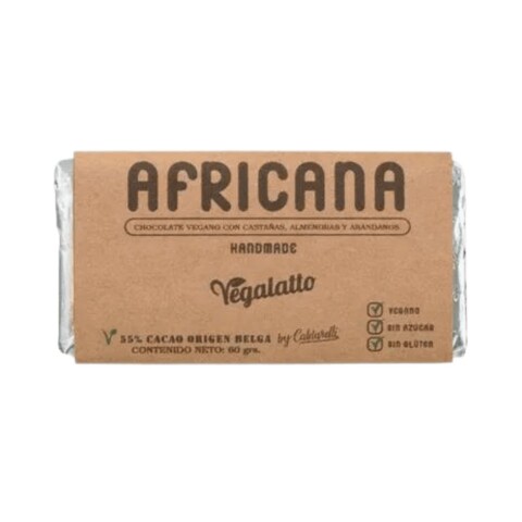 Chocolate africano 60g Vegalatto Chocolate Vegalatto Africano
